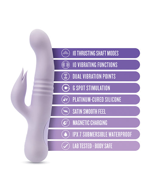 Blush Rylee Thrusting Vibrator | Rabbit Vibrator | Lavender G Spot Vibrator | Clit Vibrator | Best Vibrator for Women