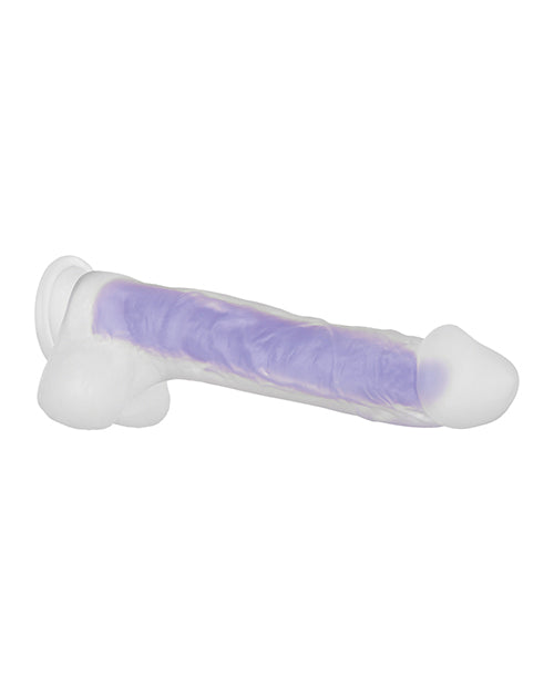 Evolved Luminous Realistic Dildo | Stud Purple Suction Cup Dildo | Inner Glow Big Dildo