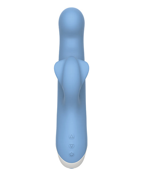 Evolved Thump Thrusting Vibrator | Rechargeable Dual Stim Blue G Spot Vibrator | Best Vibrator for Women