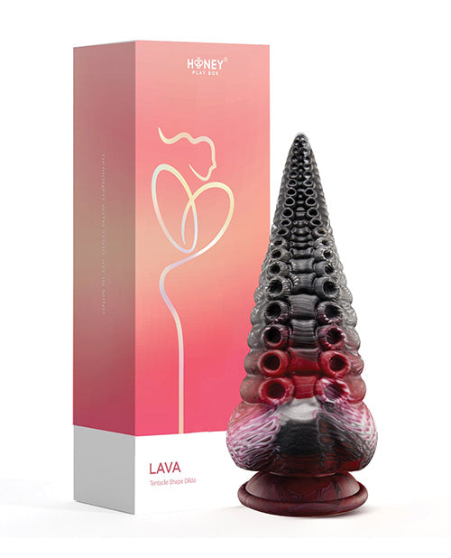 Lava Tentacle Shape Large Dildo | Suction Cup Dildo | 7-Inch Insertable Big Dildo
