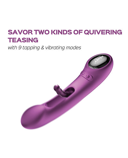 Tempo G Spot Vibrator | Pressure Sensing App-Controlled Vibrator | Flapping Purple Phone Vibrator