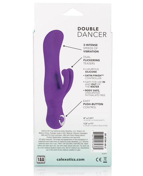 Posh Silicone Clit Vibrator | Double Dancer G Spot Vibrator | Purple Curved Tip | Best Vibrator for Women