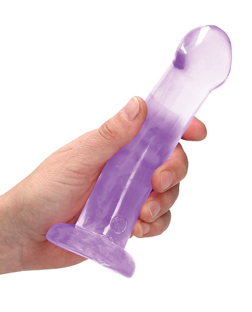 Shots RealRock Anal Dildo | Crystal Clear 7" Big Dildo | Purple Dildo | Suction Cup Dildo