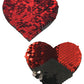 Pastease Premium Color Changing Flip Sequins Hearts - Red/Black O/S