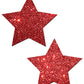 Pastease Premium Glitter Star - Red O/S