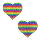 Pastease Premium Glitter Heart -Rainbow O/S