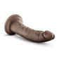 Blush Large Dildo | 7" Big Black Dildo | Posable Chocolate Suction Cup Dildo | Best Dildo