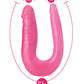 Blush B Yours 12.5" Big Dildo | Sweet Double Dildo | U-Shape Curved Pink Dildo | Realistic Dildo