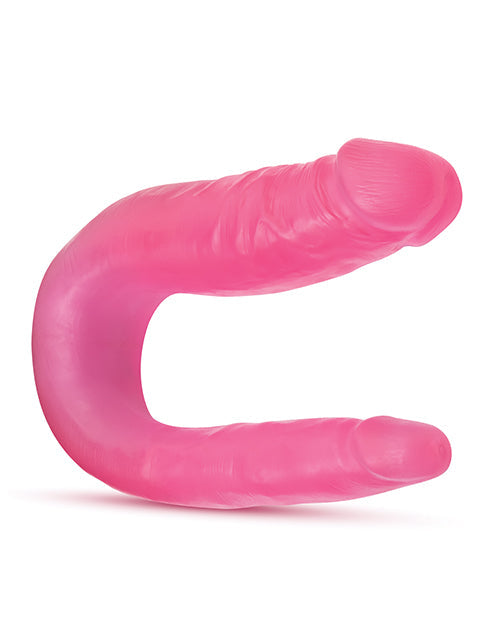 Blush B Yours 12.5" Big Dildo | Sweet Double Dildo | U-Shape Curved Pink Dildo | Realistic Dildo
