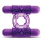 Blush Play With Me Double Play Dual Vibrating Cockring - Purple