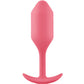 B-Vibe Weighted Snug Plug 2 - 114 g Coral