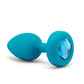 B-Vibe Remote Control Vibrating Jewel Plug (S/M) - Teal