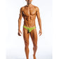 Cocksox Mesh Enhancing Pouch Thong Citrus Green SM