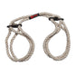 Merci Hogtie - Bind & Tie Wrist or Ankle Cuffs -  6 mm Hemp -Black