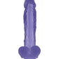 Evolved Luminous Realistic Dildo | Stud Purple Suction Cup Dildo | Inner Glow Big Dildo