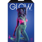 Glow Come Alive Suspender Stockings, Bralette & G-String Multi Color O/S