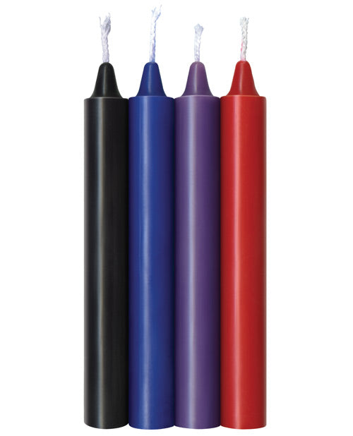 9's Make Me Melt Sensual Warm Drip Candles - Passion Tones Pack of 4