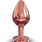 Dorcel Aluminium Bejeweled Diamond Plug - Rose Gold Medium