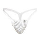 Male Basics Y Buns Thong White Sheer LG
