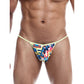 Male Basics Sinful Hipster Music T Thong G-String Blue Print SM