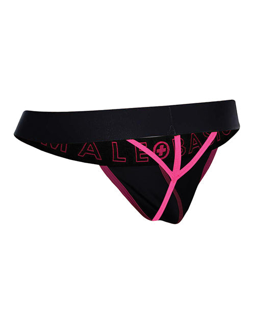 Male Basics Neon Thong  Coral LG