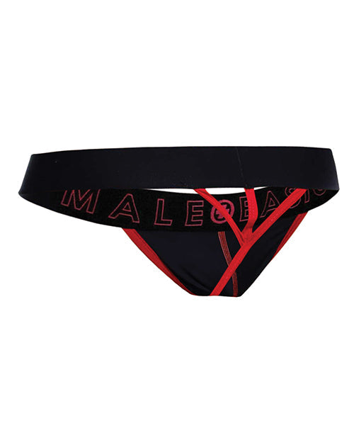 Male Basics Neon Thong Red MD