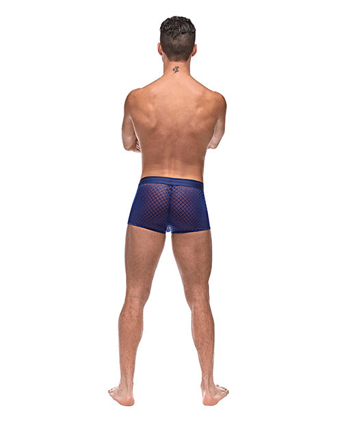 Diamond Mesh Mini Short Blue SM