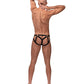 Cage Matte Strappy Ring Jock Black S/M