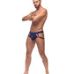 Diamond Mesh Jock Ring Blue L/XL