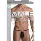 Male Power G-String w/Front Ring Black O/S
