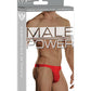 Male Power Bong Thong Red L/XL