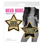 Neva Nude Nice / Naughty Bitch Glitter Stars - Black/Gold O/S