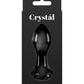 Crystal Rose Butt Plug - Black