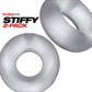 Hunky Junk Stiffy 2 Pack Cockrings - Clear Ice