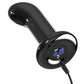 Icicles No. 84 Hand Blown Glass Vibrating Butt Plug w/Remote - Black