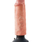 King Cock 6" Big Dildo | Vibrating Dildo | Flesh Suction Cup Dildo | Large Dildo