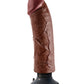 King Cock 8" Big Dildo | Vibrating Dildo | Brown Suction Cup Dildo | Large Dildo