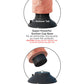 King Cock 9" Big Dildo | Vibrating Dildo | Flesh Suction Cup Dildo | Waterproof Realistic Dildo