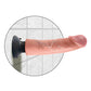 King Cock 9" Big Dildo | Vibrating Dildo | Flesh Suction Cup Dildo | Waterproof Realistic Dildo