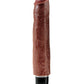 King Cock  10" Vibrating Stiffy - Brown