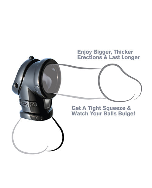 Fantasy C-Ringz Cock Pipe w/Ball Stretcher - Black