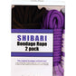 Plesur Cotton Shibari Bondage Rope 2 Pack - Black/Purple