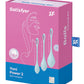 Satisfyer Yoni Power 2 Balls Training Set - Light Blue