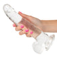 Size Queen 8" Big Dildo | Clear Suction Cup Dildo | Realistic Dildo | Large Dildo