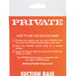 Private Suction Base Accessory - Black