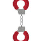 Shots Ouch Beginner's Handcuffs Furry - Red