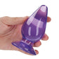 Shots RealRock Crystal Clear 4.5" Anal Plug - Purple
