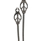 Spartacus Black Butterfly Style Nipple Clamps w/Chain