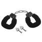 Sex & Mischief Furry Handcuffs - Black
