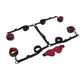 Saffron Under the Bed Adjustable Restraint System - Black and Red